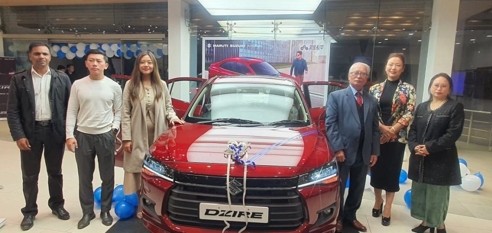 New Dzire was unveiled by Dr Theyiesinuo Keditsu at Seyie Auto Pezielietsie Kohima, Maruti Suzuki Arena on November 12.